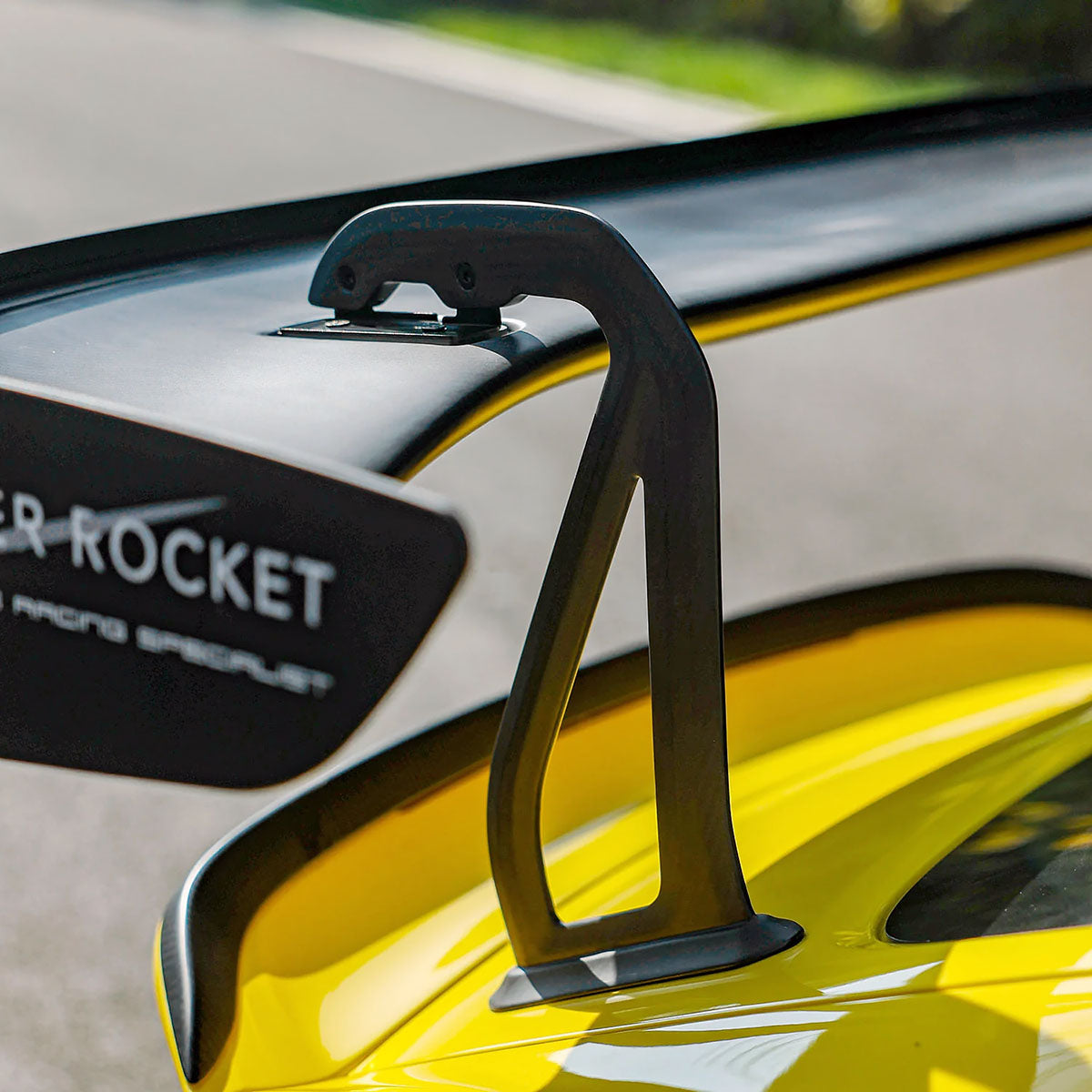 SilverRocket Dry Carbon 3" Wing Risers | Porsche GT4 RS