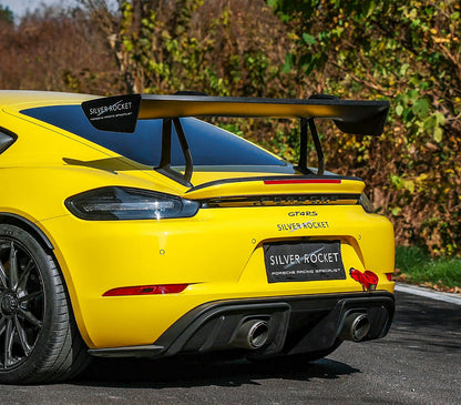 SilverRocket Dry Carbon 3" Wing Risers | Porsche GT4 RS