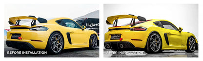 SilverRocket Dry Carbon 3" Wing Risers | Porsche GT4 RS