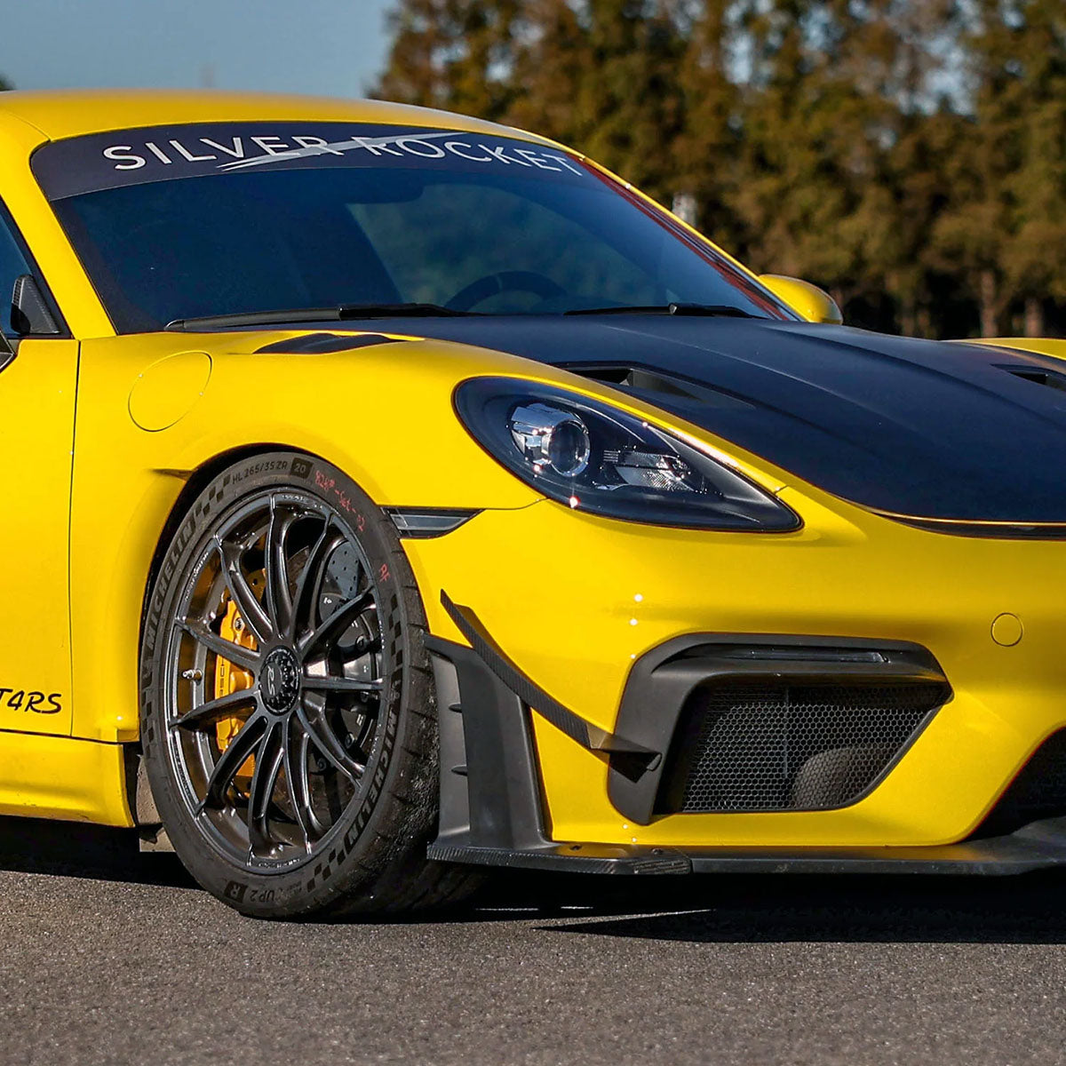 SilverRocket Dry Carbon Fiber Pro Dive Planes | Porsche 718 GT4 RS