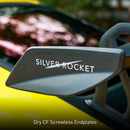 SilverRocket DRS-1 Flex Carbon Swan Neck Wing | Porsche 718 GT4/GT4 RS