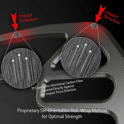 SilverRocket Dry Carbon Fiber Roll Bar for Porsche Cayman 718/981 | FIA Certified