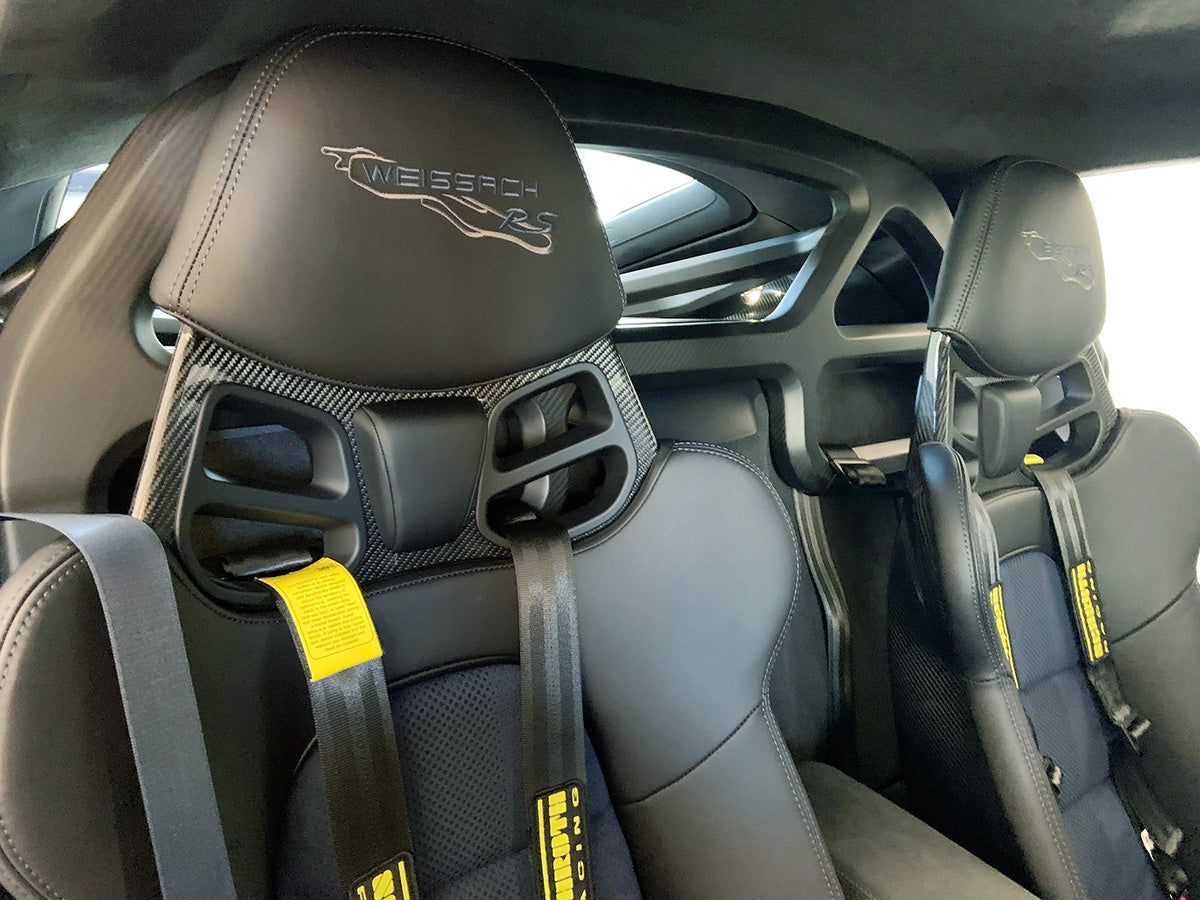 SilverRocket Dry Carbon Fiber Roll Bar for Porsche Cayman 718/981 | FIA Certified