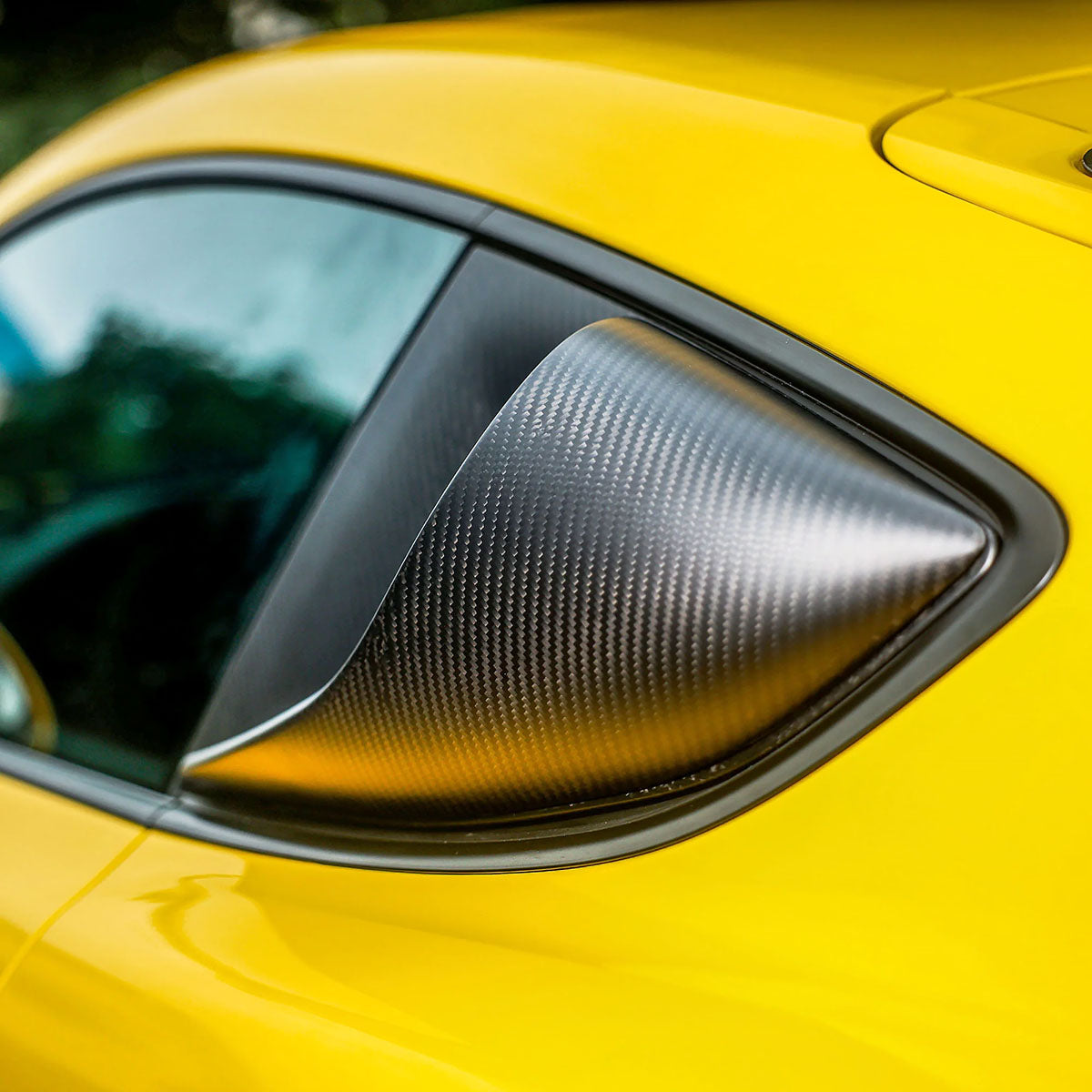 SilverRocket Dry Carbon Fiber High-Flow Intake Scoops Porsche 718 GT4/RS/Clubsport