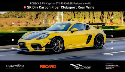 SilverRocket GT4 Clubsport Flex Carbon Swan Neck Wing V2