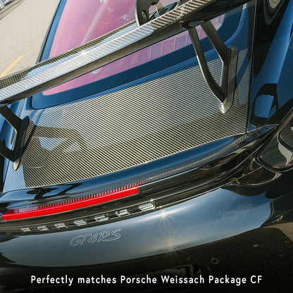 SilverRocket Dry Carbon Fiber Tailgate w Lightweight Glass (718/981 Cayman)