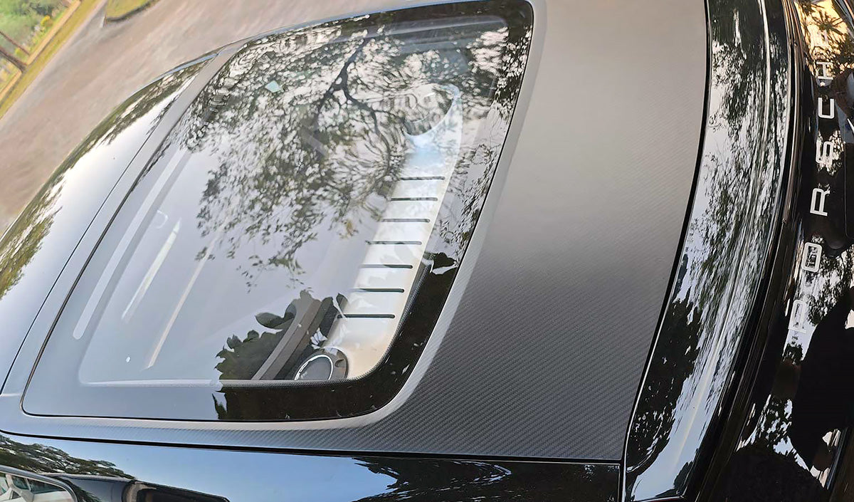 SilverRocket Dry Carbon Fiber Tailgate w Lightweight Glass (718/981 Cayman)