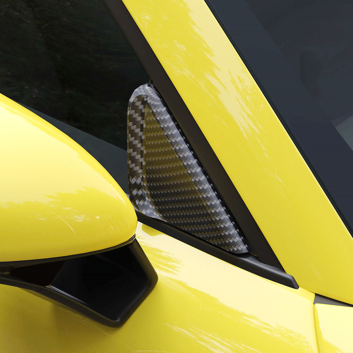 SilverRocket Dry Carbon Fiber Wind Buffeting Deflector Kit (Porsche 718/981)