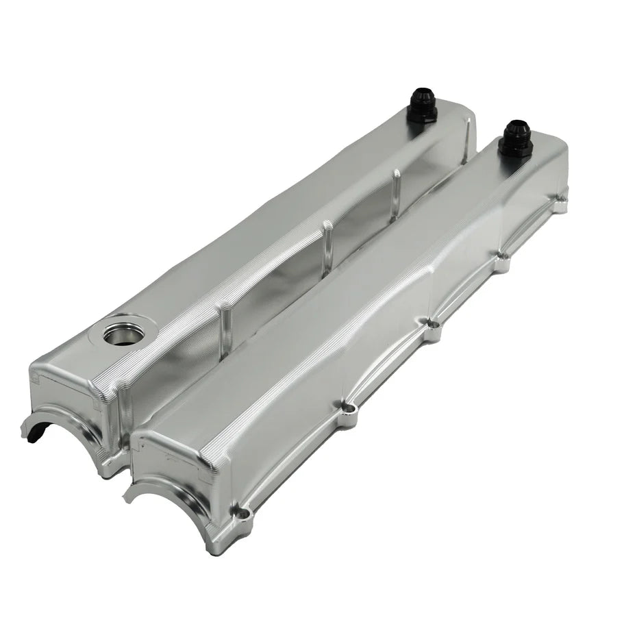 Bull Boost Performance Billet Valve Covers with AN10 Fittings for RB20, RB25 &amp; RB26 Nissan Engines