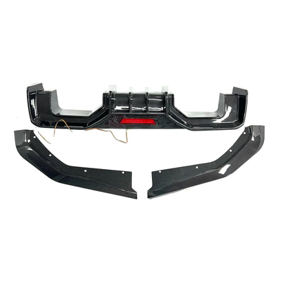 Carbon Fiber AD Style Rear Diffuser w/ LED Light for BMW G80 G81 G82 G83 M3 M4