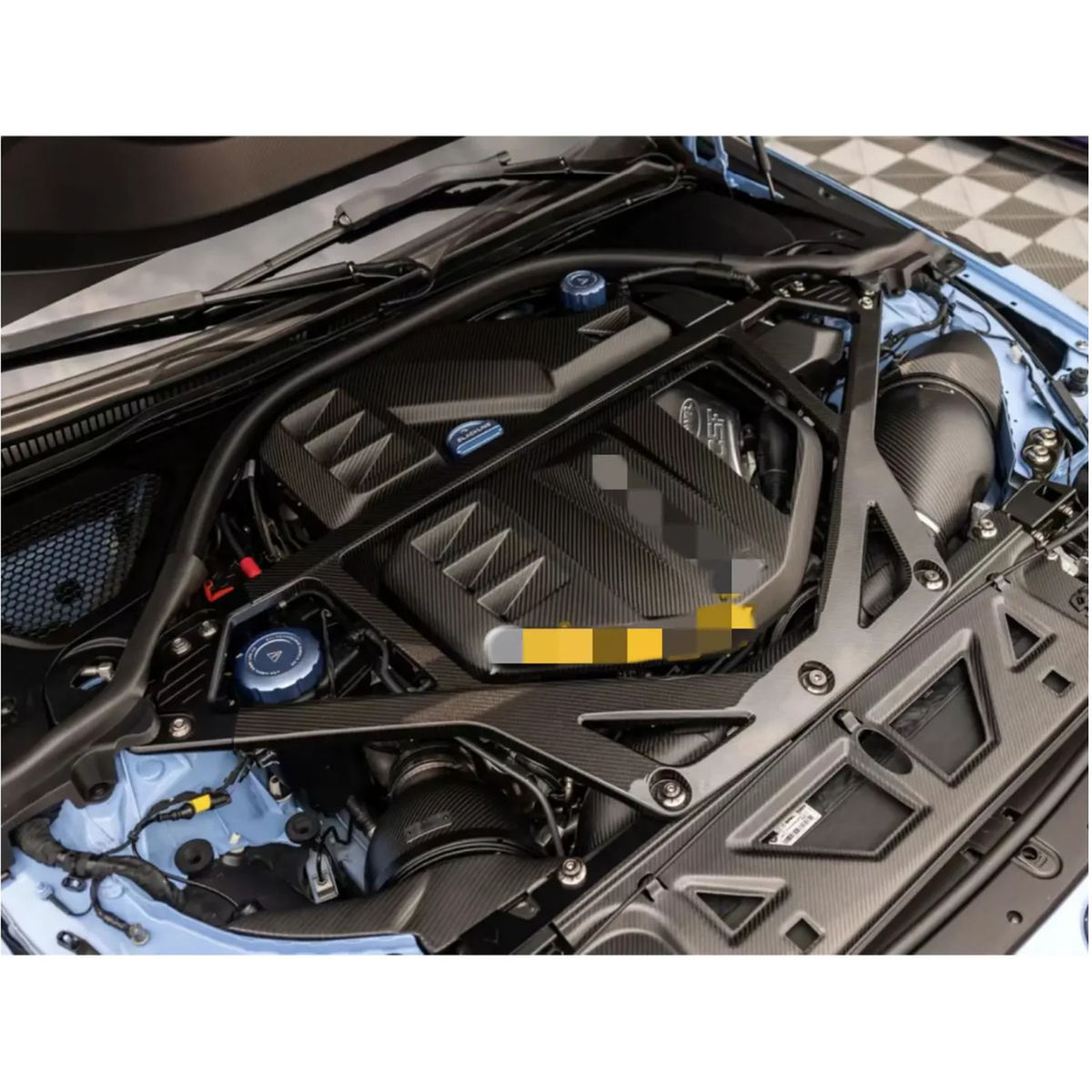 CSL Style Carbon Fiber Strut Brace for BMW G87 M2 G80 M3 G82 G83 M4