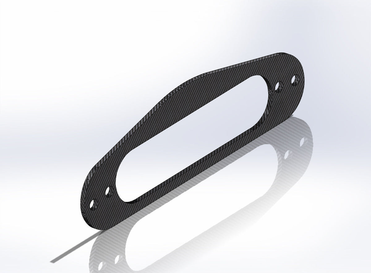 CARBON FIBER Guitar Single Coil Pickup Mounting Ring MI0255 3 PIECES MADE IN USA