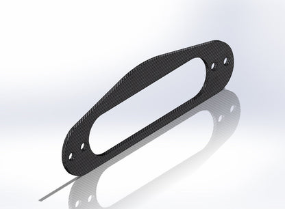 CARBON FIBER Guitar Single Coil Pickup Mounting Ring MI0255 3 PIECES MADE IN USA