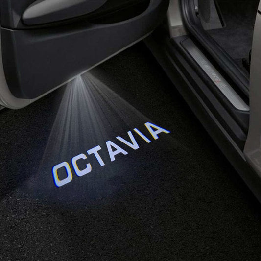 Skoda Octavia 3rd/4th Gen Premium Door Puddle Lights Various Designs 2013-2026