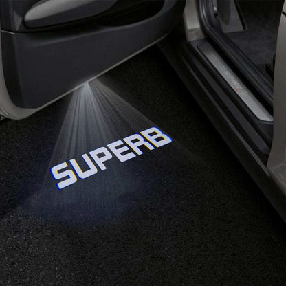Skoda Superb 2nd/3rd/4th Gen Premium Door Puddle Lights Various Designs 2008-2026