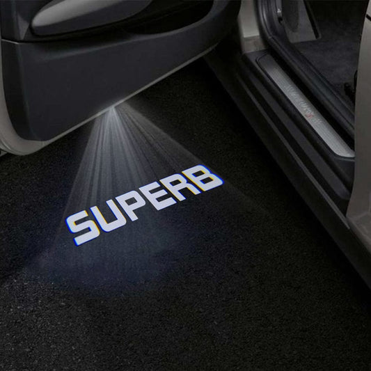 Skoda Superb 1st Gen B5 Facelift Premium Door Puddle Lights Various Designs 2006-2008