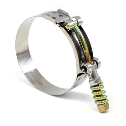 HPS Performance Products HPS Stainless Steel Spring Loaded T-Bolt Hose Clamp SAE 140 for 5" ID hose - Effective Size: 5.24"-5.55"