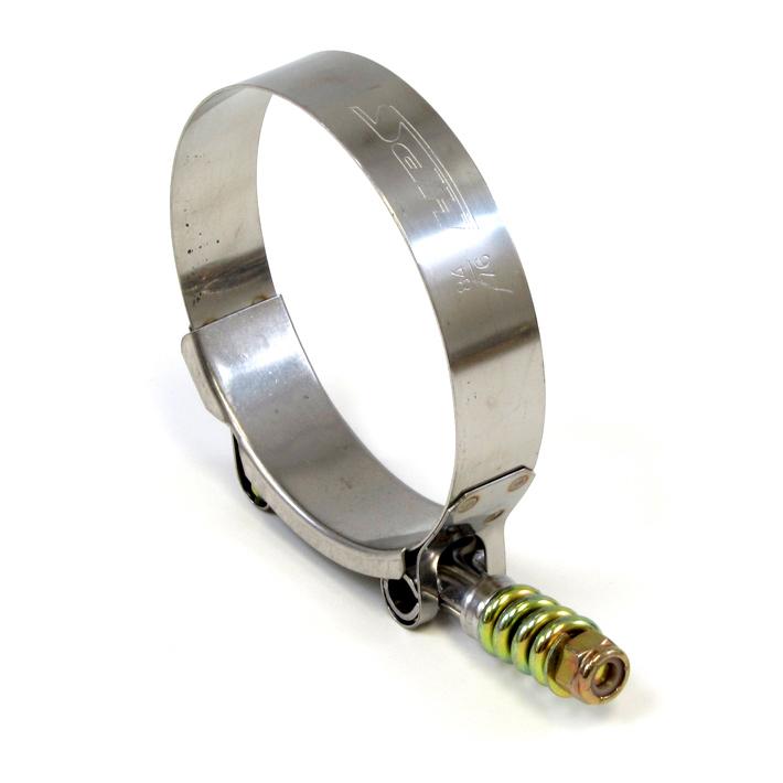 HPS Performance Products HPS Stainless Steel Spring Loaded T-Bolt Hose Clamp SAE 100 for 3.75" ID hose - Effective Size: 4"-4.33"