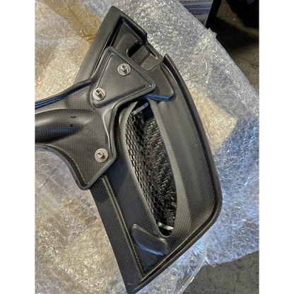 Carbon Fiber Rear Engine Bonnet Cover Window for Ferrari 488 Spyder