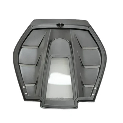 Carbon Fiber Engine Tail Transparent Window Cover for Ferrari 296 GTB