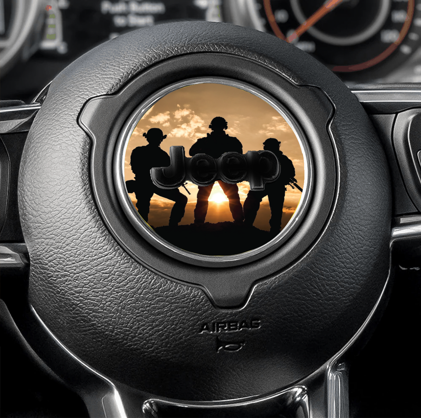 Steering wheel decal Soldiers 191