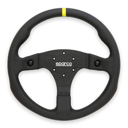 Sparco Competition R350B Steering Wheel – 350mm Suede or Leather w/ Dual Push Buttons