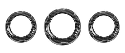 Speedlogix Carbon Print A/C Radio Knob Covers 2015-2023 Challenger