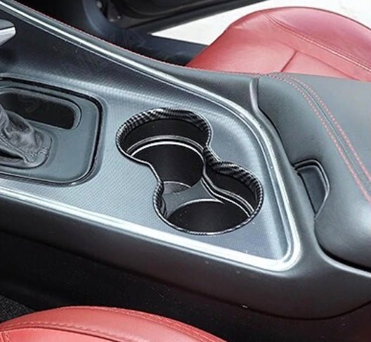 Speedlogix Carbon Print Cup Holder Trim 2015-2023 Challenger
