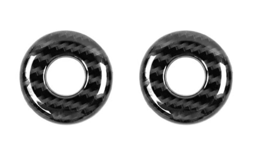 Speedlogix Carbon Print Door Lock Trim 2008-2023 Challenger