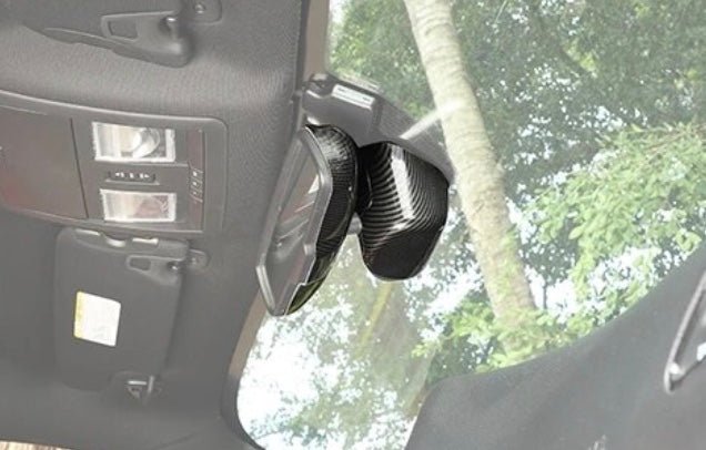 Speedlogix Carbon Print Rear View Mirror Cover 2015-2023 Challenger