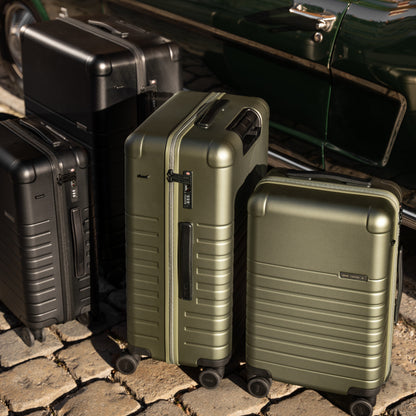 Essential Collection Suitcase Dark Olive Metallic