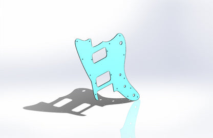 REAL * CARBON FIBER * pickguard for Squier Affinity Jazzmaster HH MADE IN USA