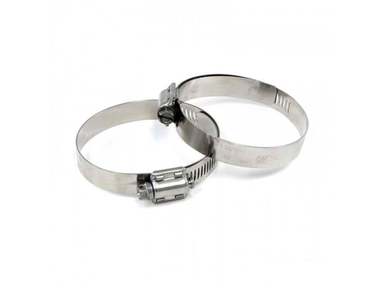 HPS Performance Products HPS Stainless Steel Worm Gear Liner Hose Clamp SAE 80 2pc Pack 4-5/8" - 5-1/2" (117mm-140mm)