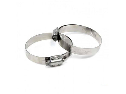 HPS Performance Products HPS Stainless Steel Worm Gear Liner Hose Clamp SAE 56 2pc Pack 3-1/16" - 4" (78mm-102mm)