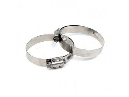 HPS Performance Products HPS Stainless Steel Worm Gear Liner Hose Clamp SAE 48 2pc Pack 2-9/16" - 3-1/2" (65mm-89mm)