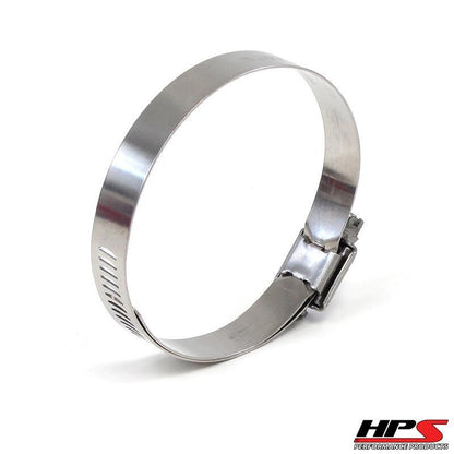 HPS Performance Products HPS Stainless Steel Worm Gear Liner Hose Clamp SAE 56 2pc Pack 3-1/16" - 4" (78mm-102mm)