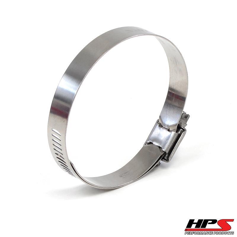 HPS Performance Products HPS Stainless Steel Worm Gear Liner Hose Clamp SAE 64 2pc Pack 3-9/16" - 4-1/2" (91mm-114mm)