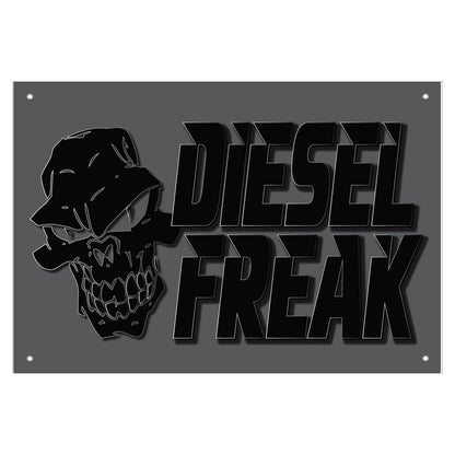 Diesel Freak Stacked Burnt Banner