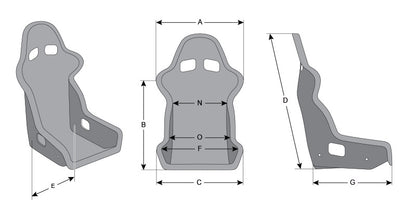 Momo Start Seats (FIA 8855-1999) - Black Hardshell