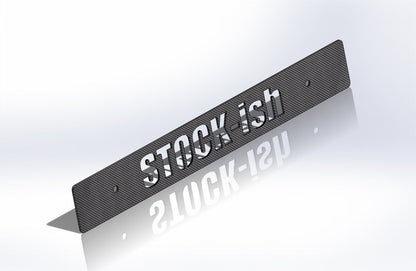 CARBON FIBER STOCKish Front License Plate Delete for Subaru WRX Impreza STi