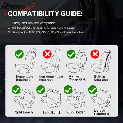 Universal Fit PU Leather Car Seat Covers Cushion Protector - 04 Style