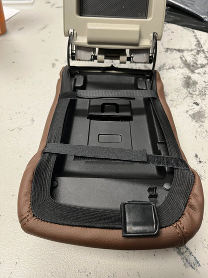 Slip On Ultra Leather Console Cover In Java Brown Fits For Subaru Legacy Outback 2010-2014