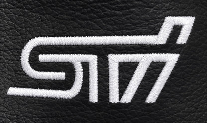 For SUBARU STI 2015-2021 Embroidered PU Leather Shift & Handbrake Boot Cover