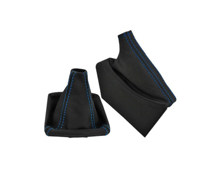 For 2003-2010 Subaru Legacy Outback Genuine Leather Parking Brake & Shift Boot Cover Set