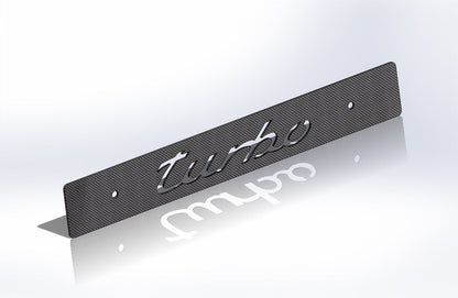 CARBON FIBER CNC'ed TURBO Front License Plate Delete for Subaru WRX Impreza STi