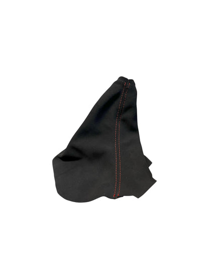 Black Alcantara Real Suede Shift Handbrake Boot Console lid Cover For Chevy Corvette C6 2005-2013