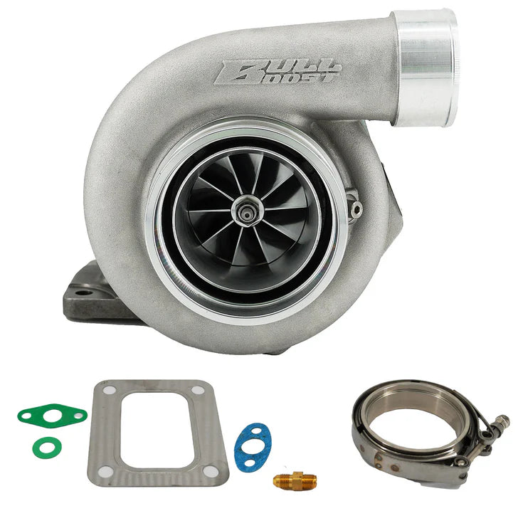 Bull Boost Performance T70 Turbocharger – T4 V-Band Billet Wheel 0.72 / 0.81 A/R (500+ HP)