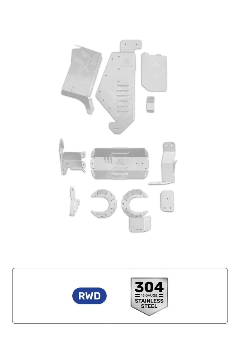 Toyota Tacoma 2.7L RWD 2016-2023 V2 Cat Shield