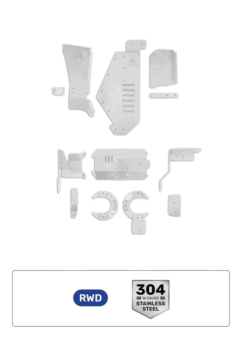 Toyota Tacoma PreRunner 2.7L RWD 2005-2015 Cat Shield