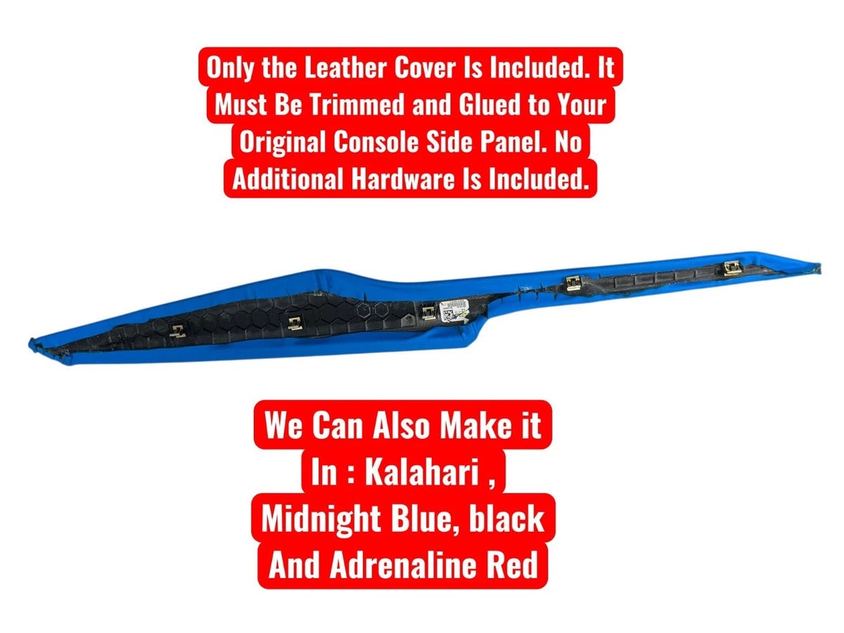 Compatible With Corvette C7 Leather Console Sid Trim Panel Cover In Tension Blue